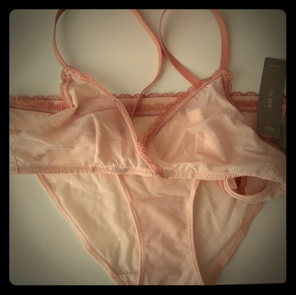 JCrew bralette and bikini